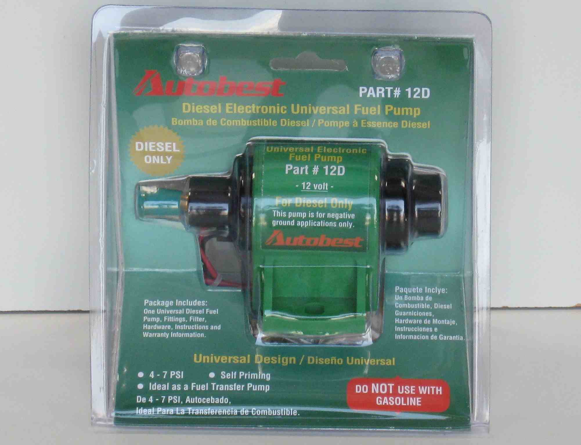 Autobest Electric Fuel Pump 12D