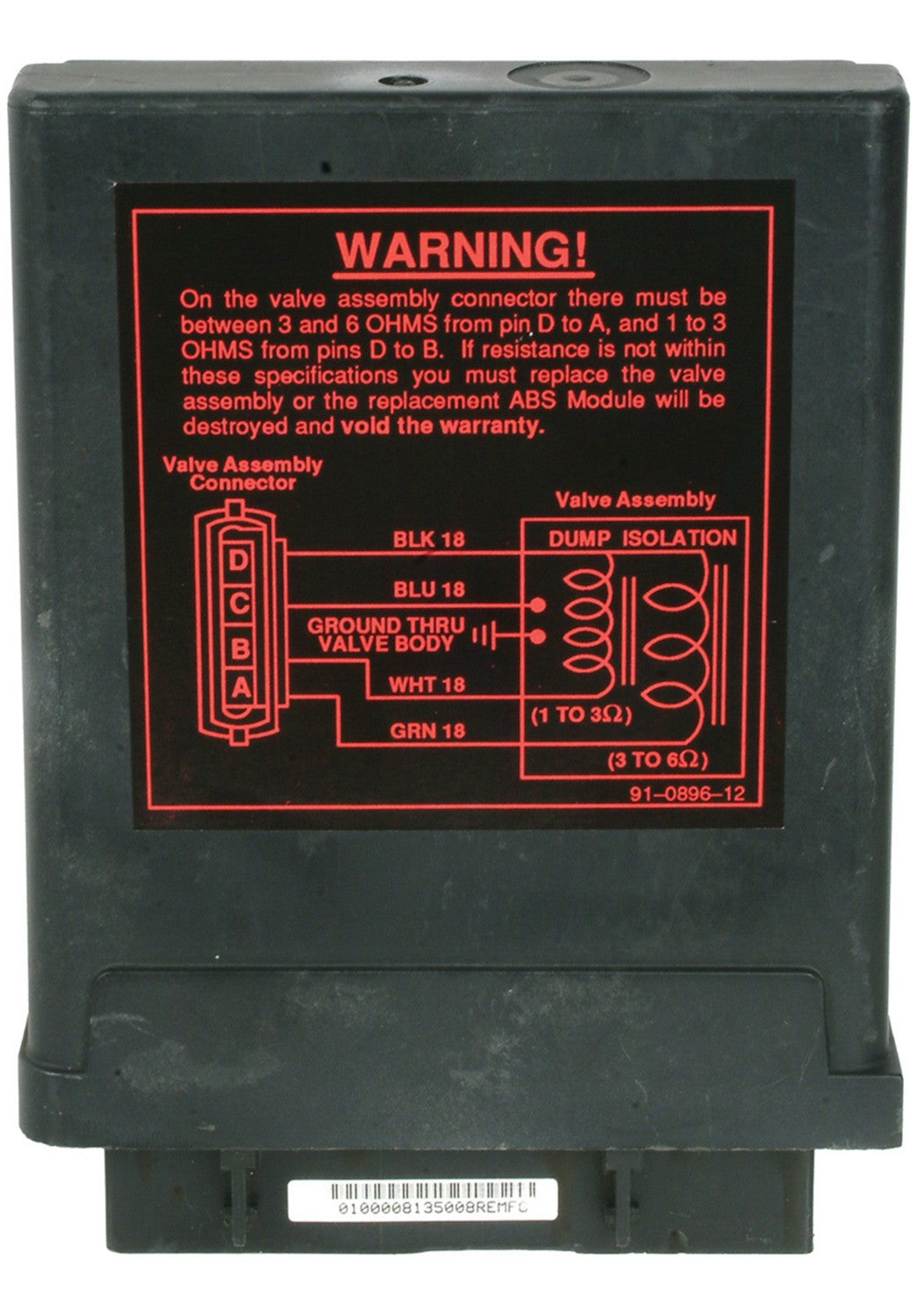 Cardone Reman ABS Control Module 12-1000
