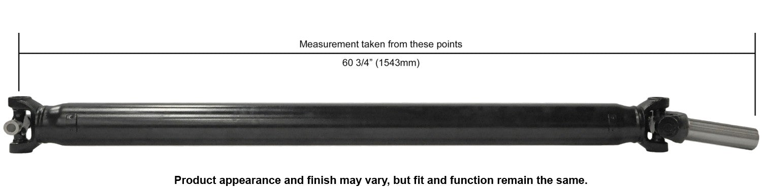 Cardone Reman Remanufactured Driveshaft / Prop Shaft 65-1044