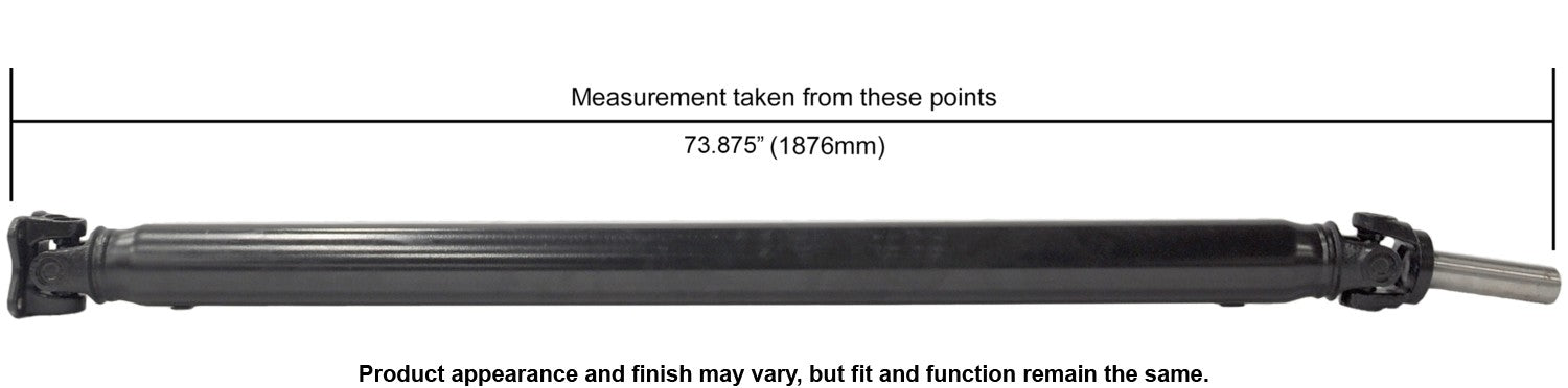 Cardone Reman Remanufactured Driveshaft / Prop Shaft 65-3037