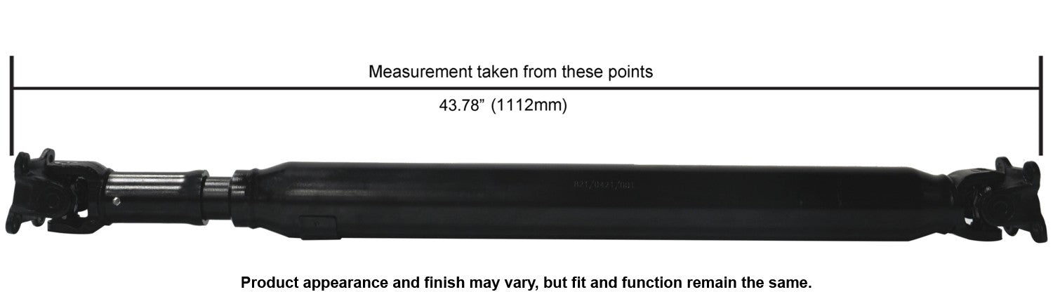 Cardone Reman Remanufactured Driveshaft / Prop Shaft 65-5051