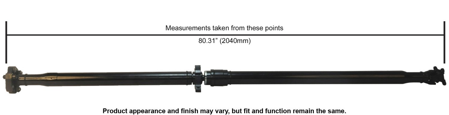 Cardone Reman Remanufactured Driveshaft / Prop Shaft 65-7078