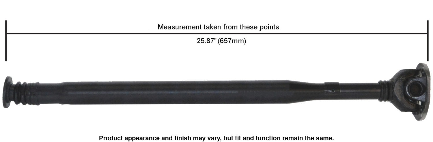 Cardone Reman Remanufactured Driveshaft / Prop Shaft 65-9001