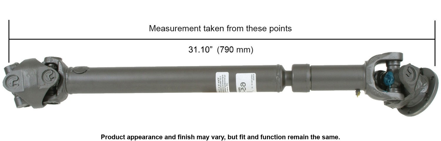 Cardone Reman Remanufactured Driveshaft / Prop Shaft 65-9770