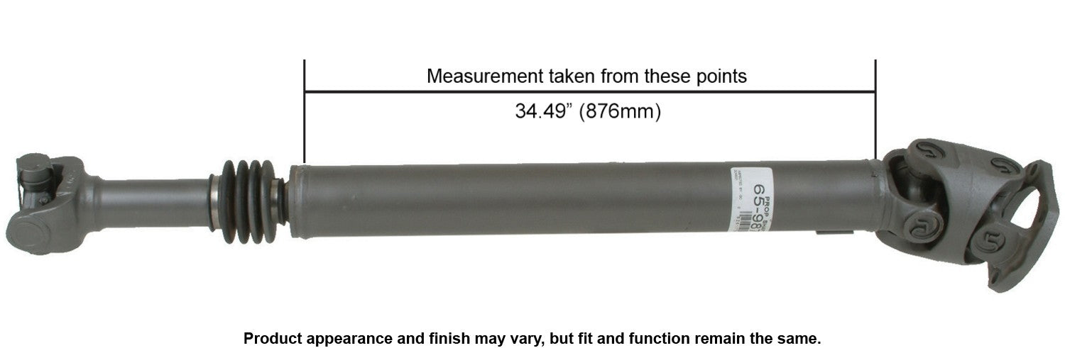 Cardone Reman Remanufactured Driveshaft / Prop Shaft 65-9875