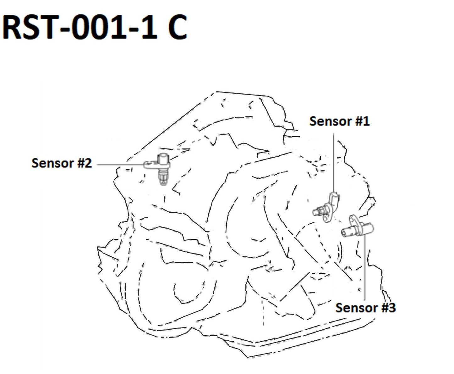 AISIN OEM Automatic Transmission Revolution Sensor RST-002-1