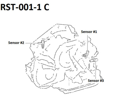 AISIN OEM Automatic Transmission Revolution Sensor RST-002-1
