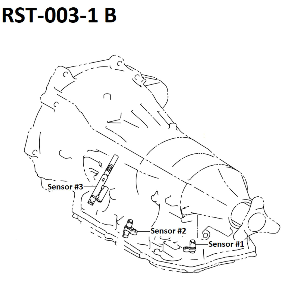 AISIN OEM Automatic Transmission Revolution Sensor RST-003-1
