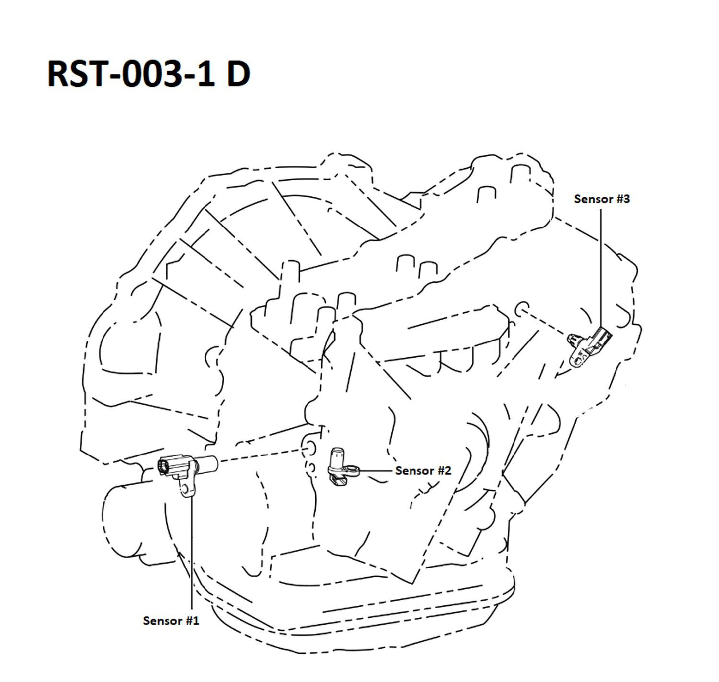 AISIN OEM Automatic Transmission Revolution Sensor RST-003-1