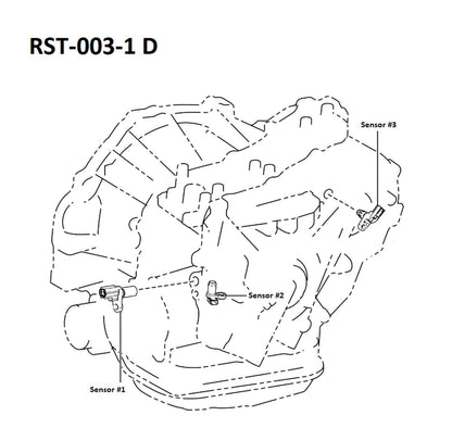 AISIN OEM Automatic Transmission Revolution Sensor RST-003-1