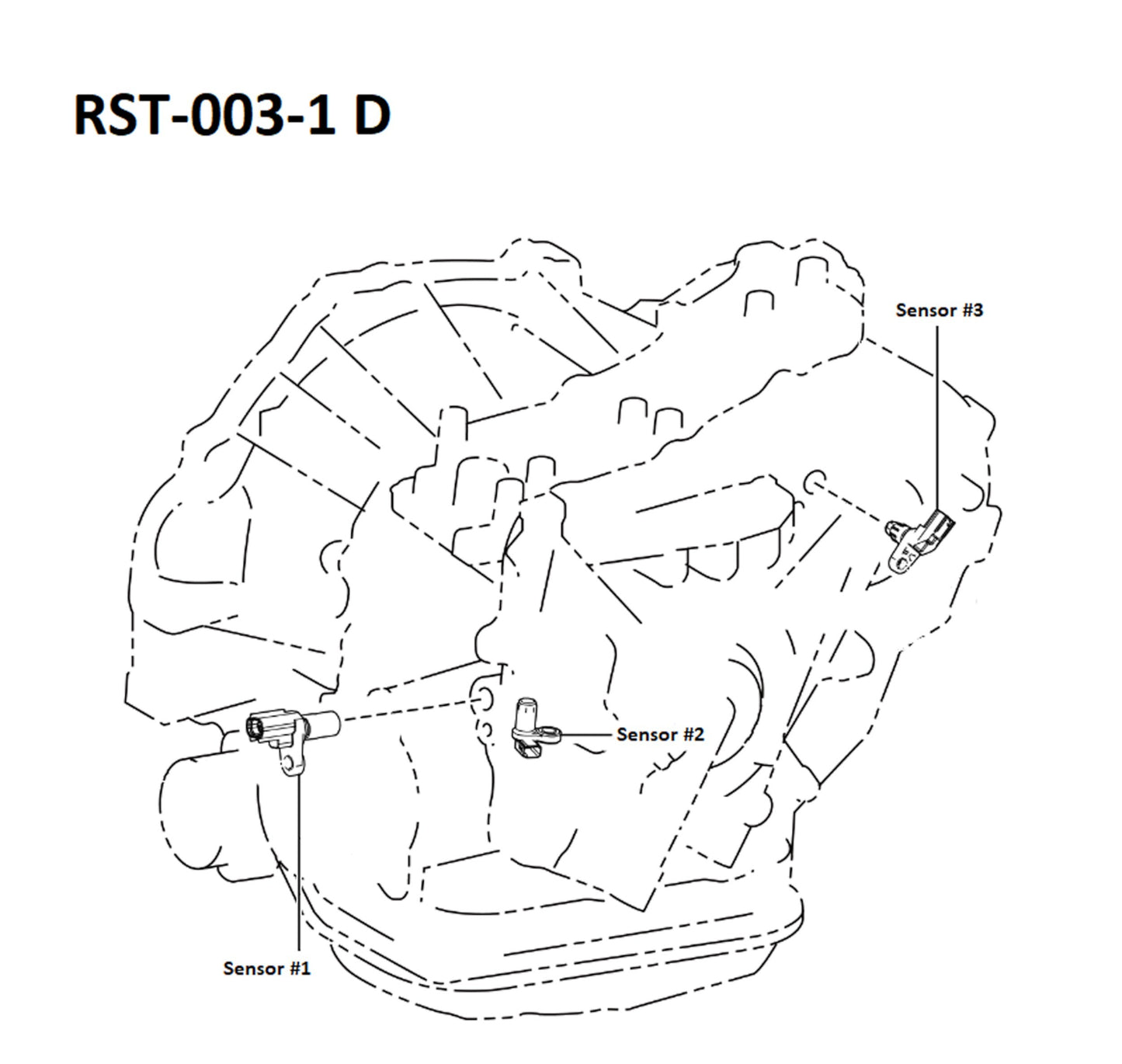 AISIN OEM Automatic Transmission Revolution Sensor RST-003-1