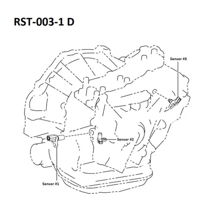 AISIN OEM Automatic Transmission Revolution Sensor RST-003-1