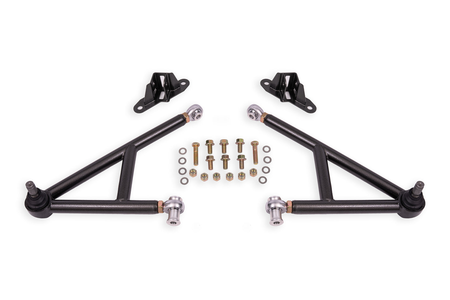 BMR Suspension BMR 11-14 Ford Mustang Lower A-Arm Kit - Black Hammertone AA758H