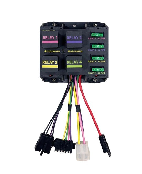 American Autowire Banked Relay System 4 Relays Wiring Components Relays/Relay Kits main image