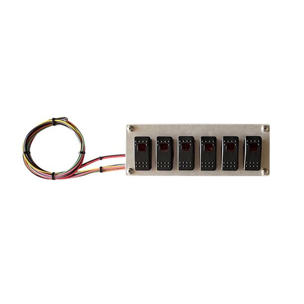 American Autowire Rocker Switch Panel 6 Switches Wiring Components Electrical Switch Panels and Components main image