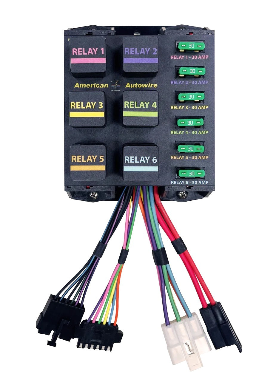 American Autowire Banked Relay System 6 Relays Wiring Components Relays/Relay Kits main image