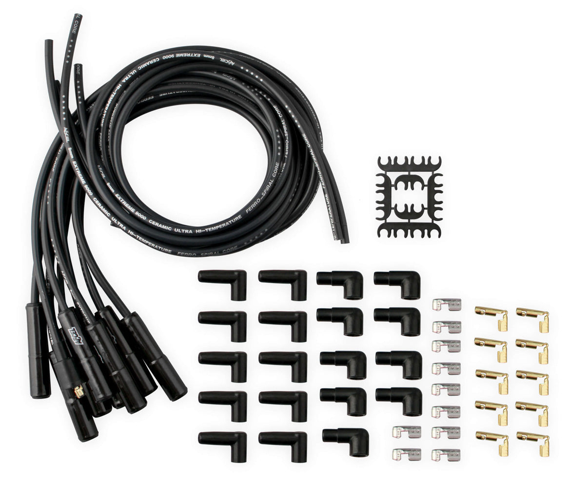 ACCEL Univ Spark Plug Wire Set 180 Ceramic Boots Black Ignitions and Electrical Ignition Components main image