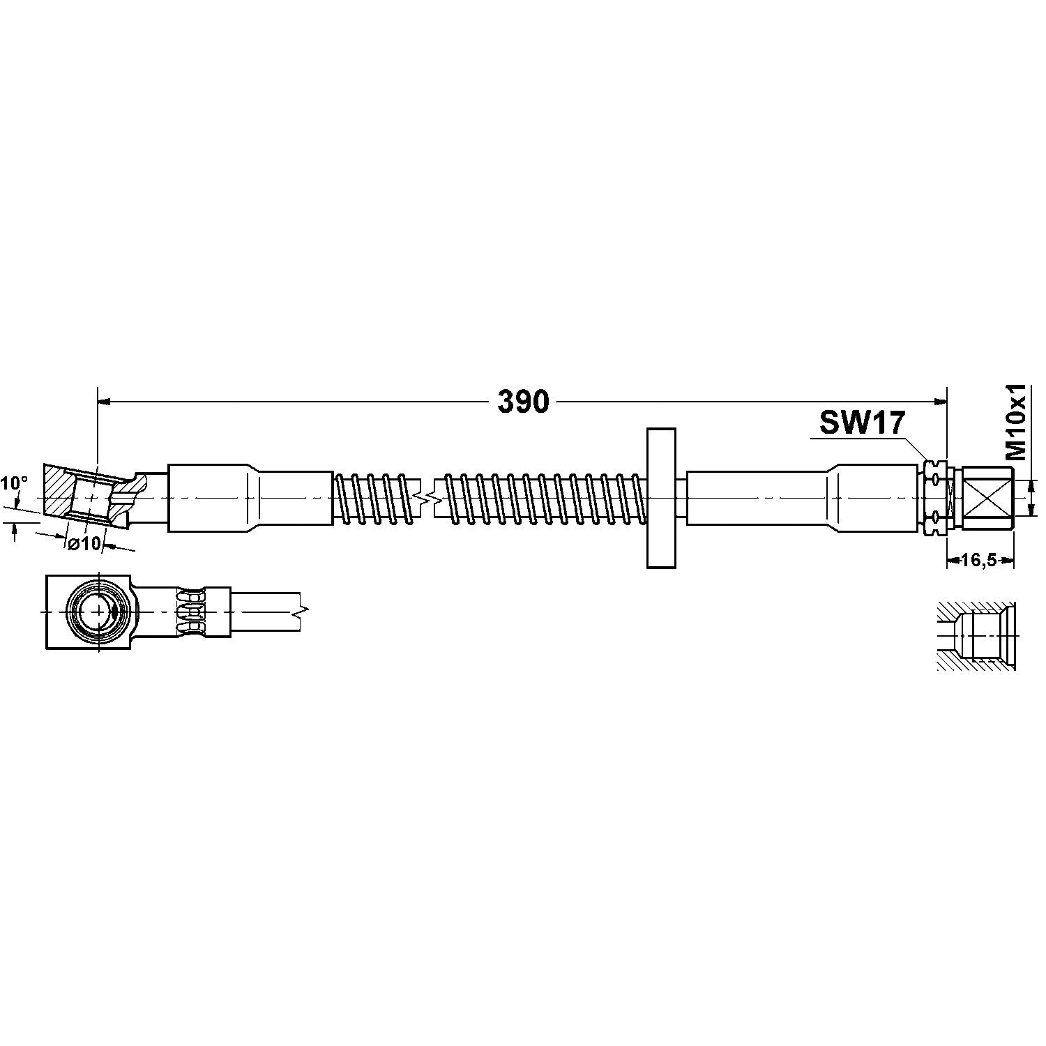 ATE Brake Hydraulic Hose