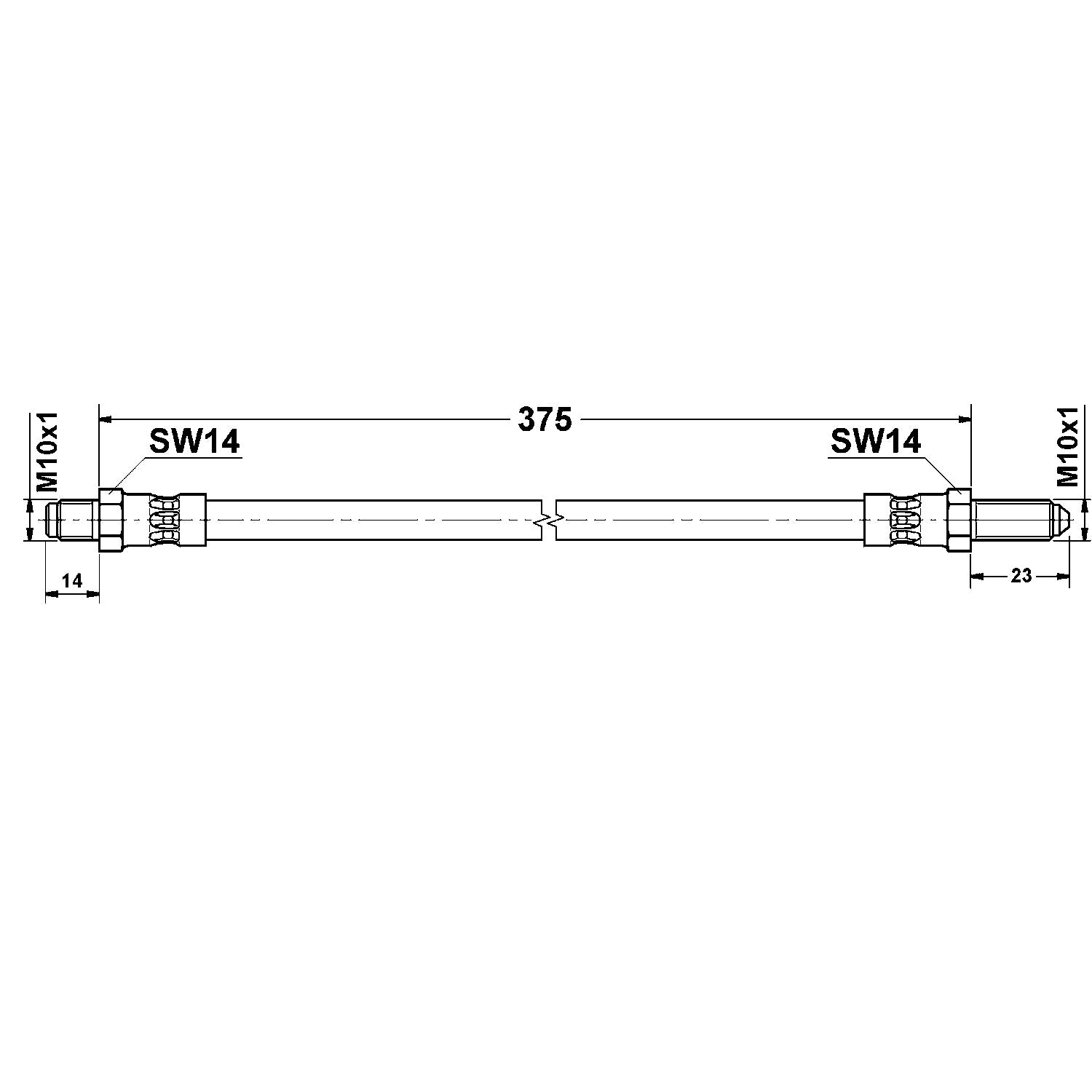 ATE Brake Hydraulic Hose