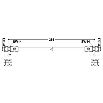 ATE Brake Hydraulic Hose