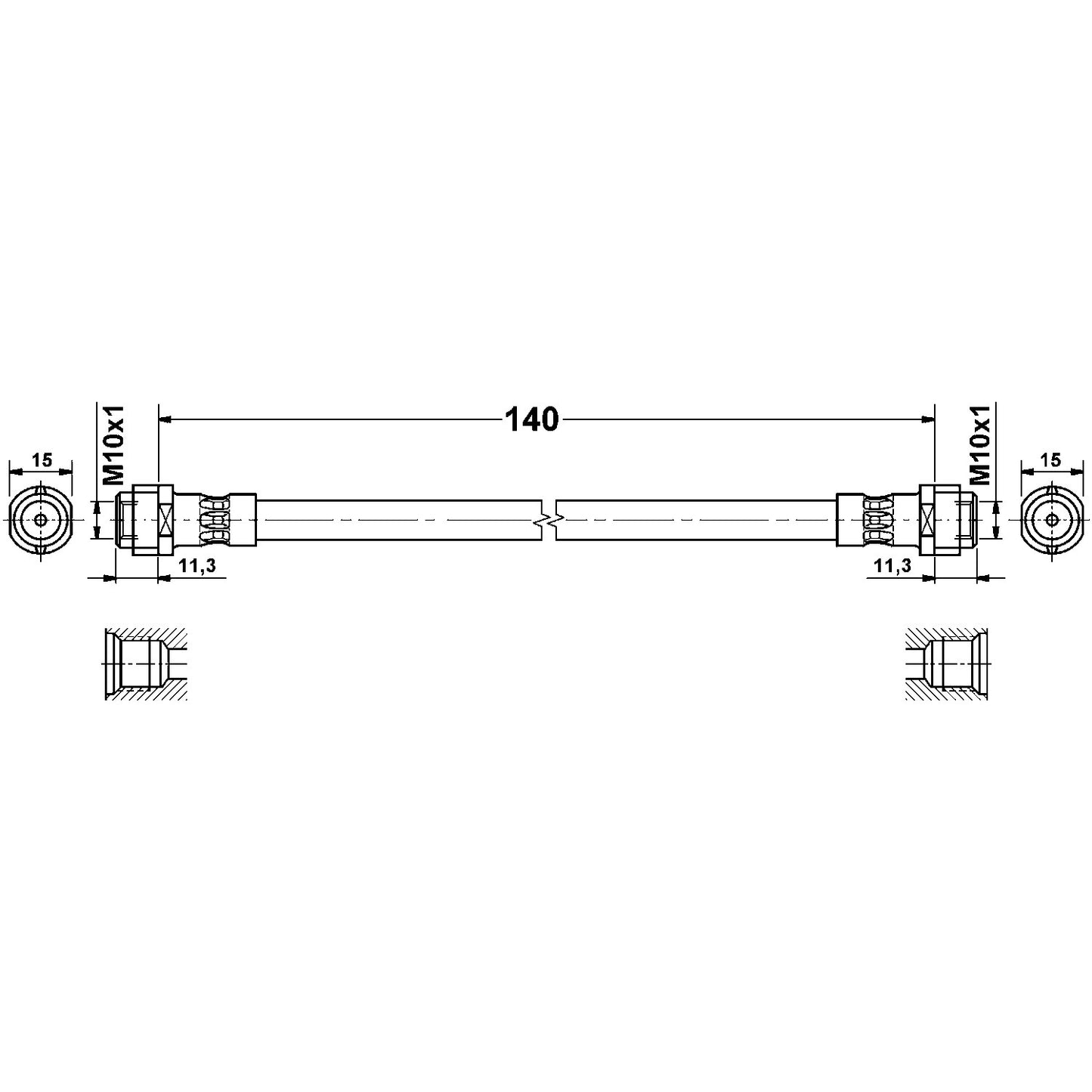 ATE Brake Hydraulic Hose
