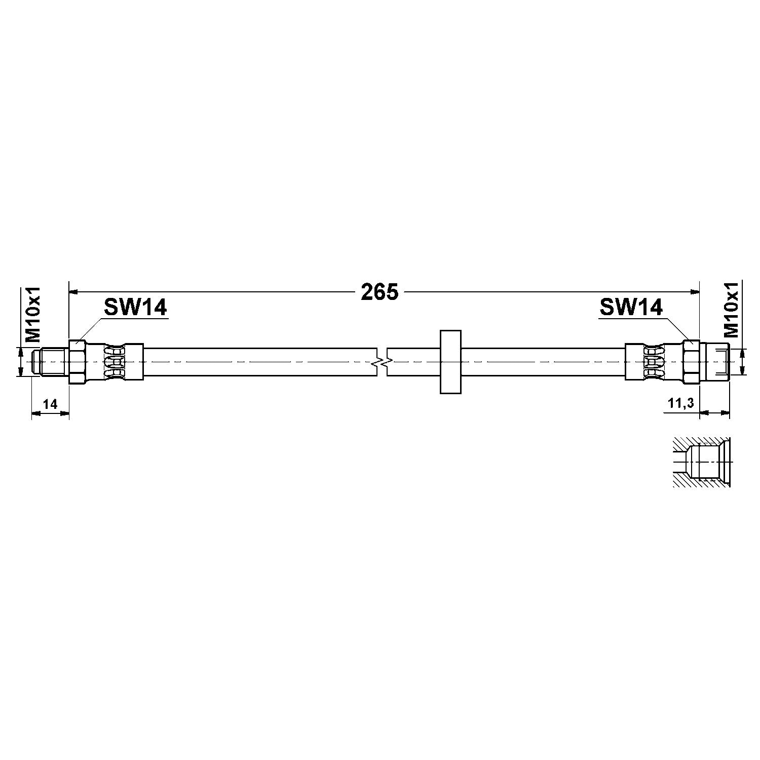 ATE Brake Hydraulic Hose