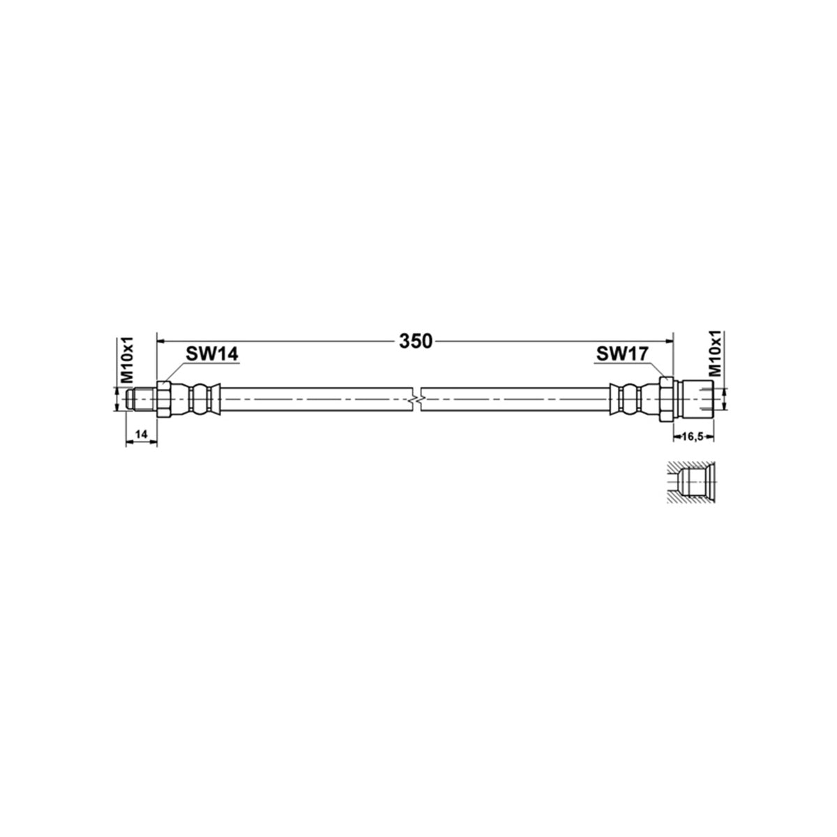 ATE Brake Hydraulic Hose