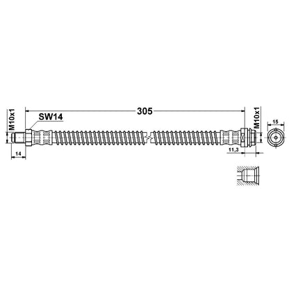 ATE Brake Hydraulic Hose
