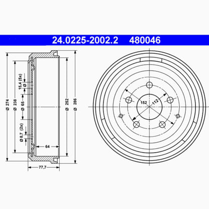 ATE Brake Drum