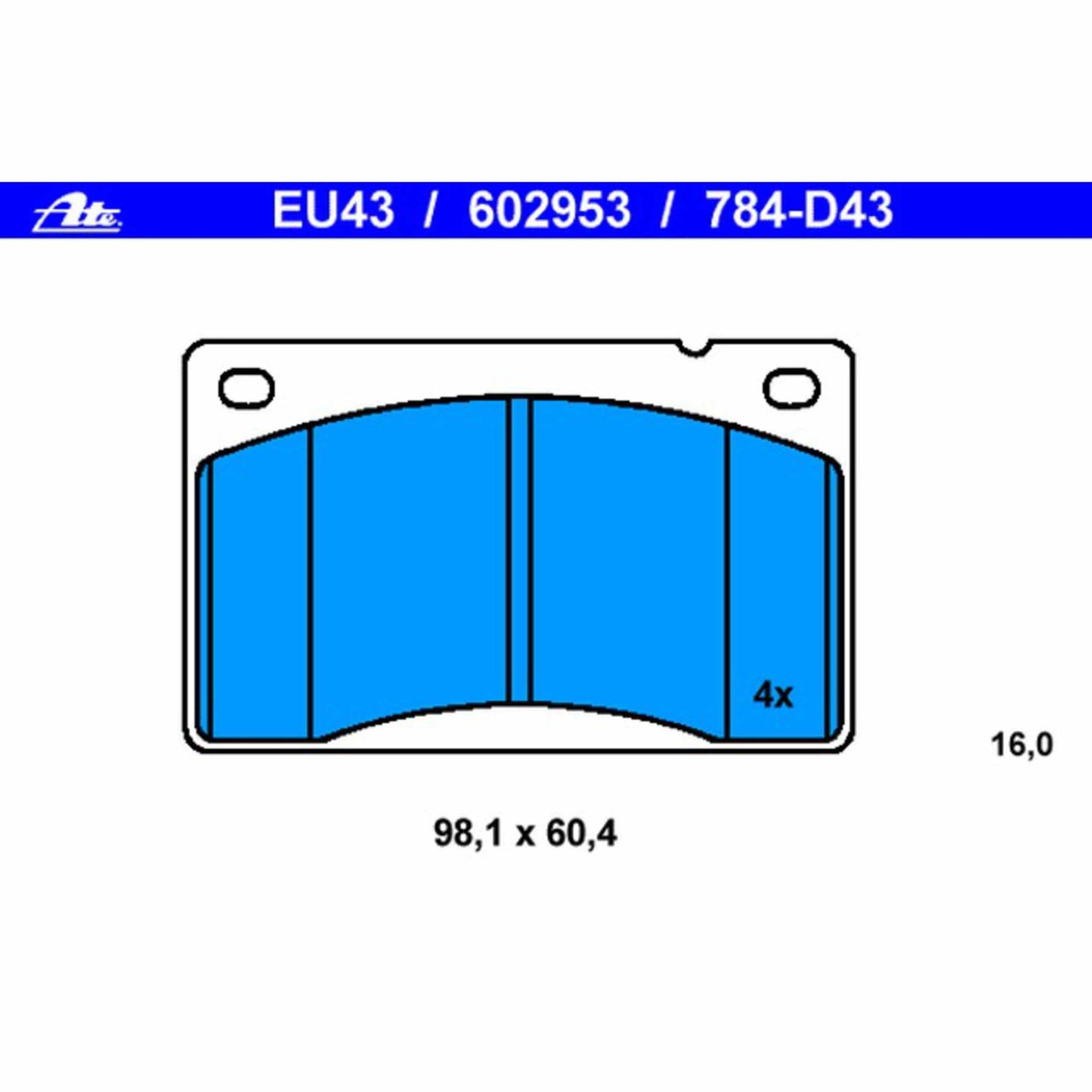 ATE Disc Brake Pad