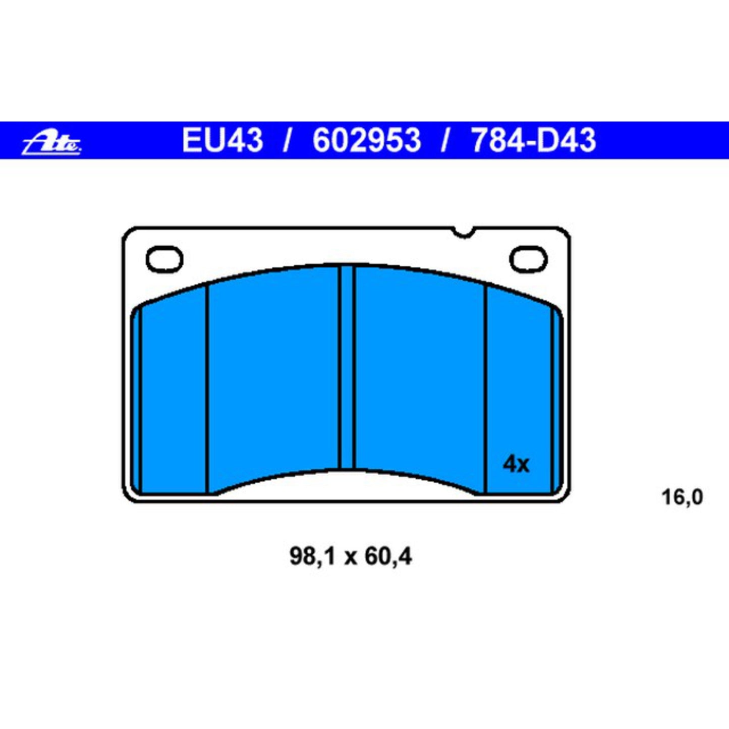 ATE Disc Brake Pad