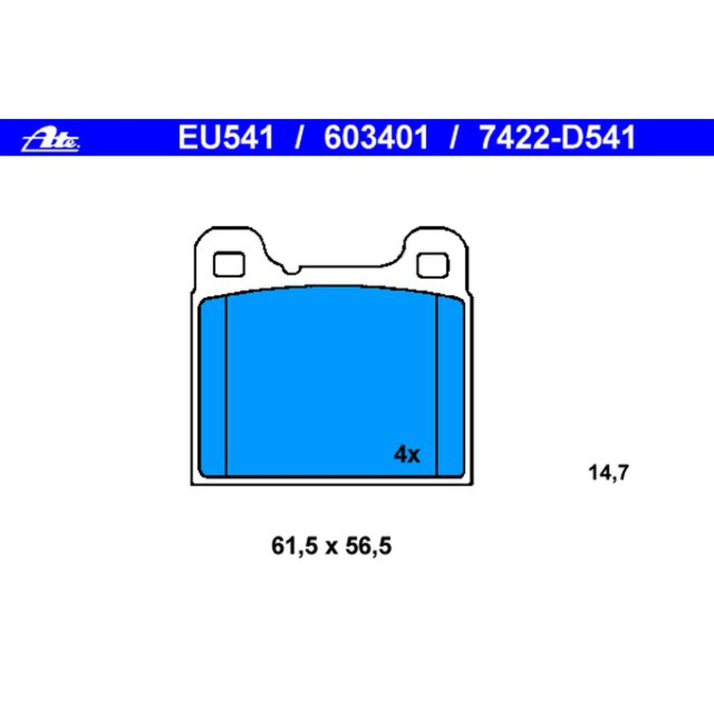 ATE Disc Brake Pad