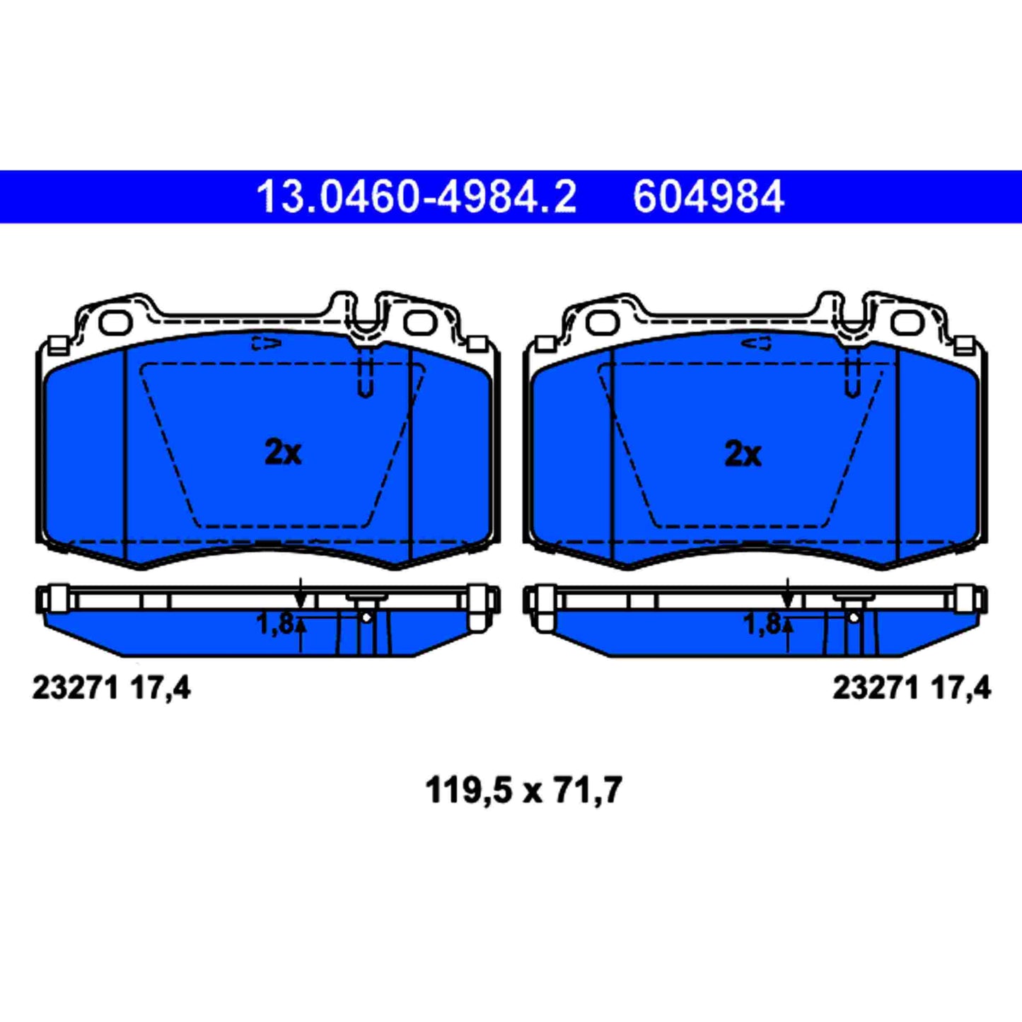 ATE Disc Brake Pad