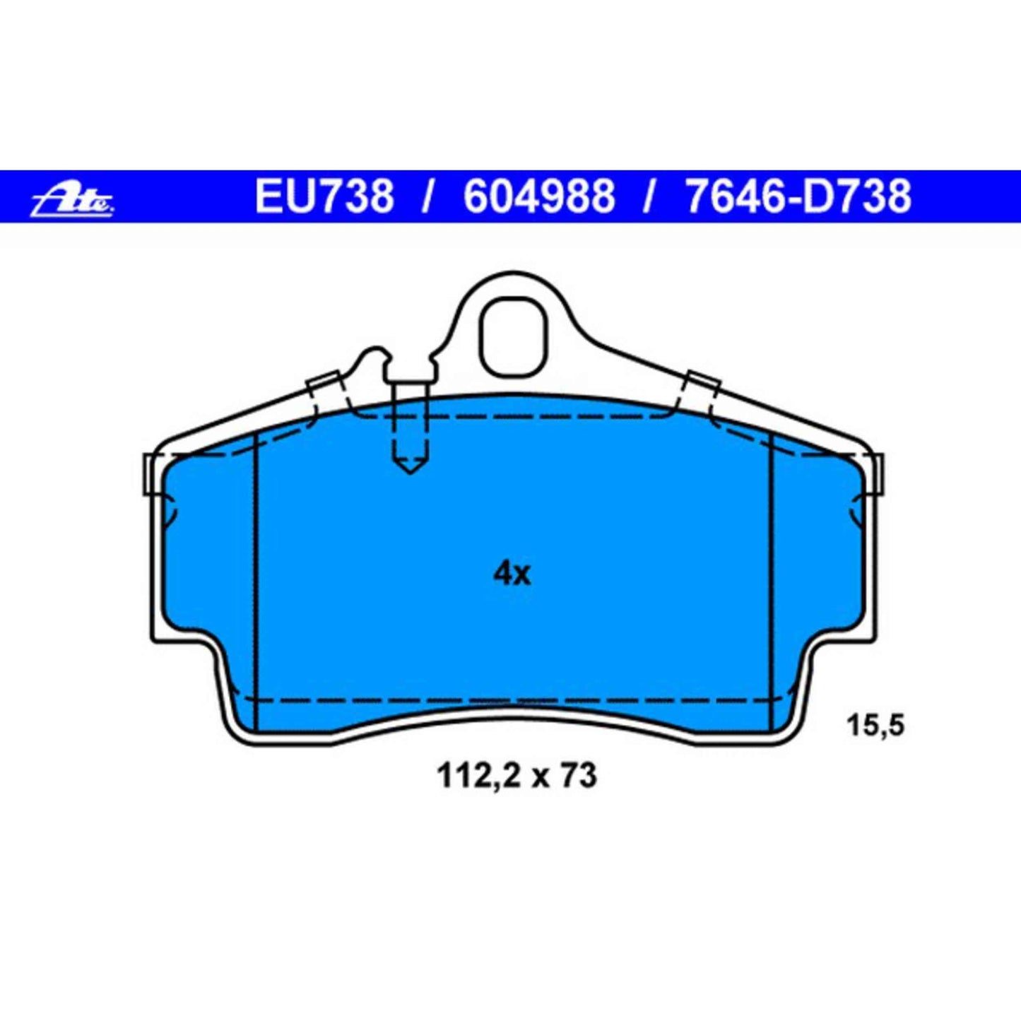 ATE Disc Brake Pad