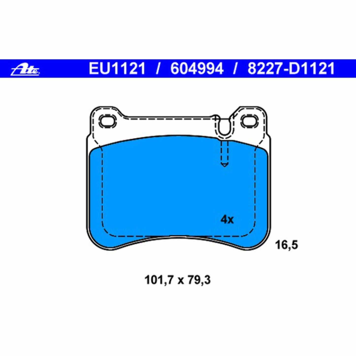 ATE Disc Brake Pad Set 604994