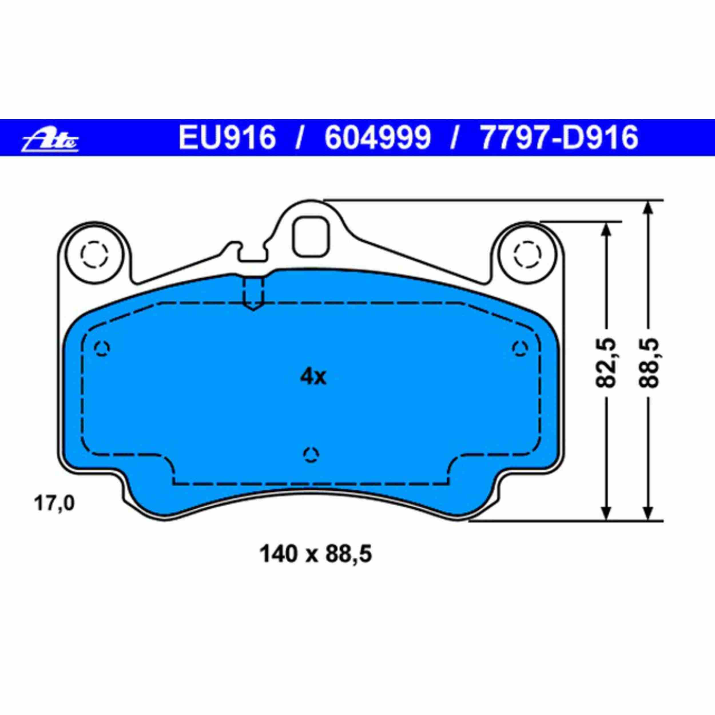 ATE Disc Brake Pad