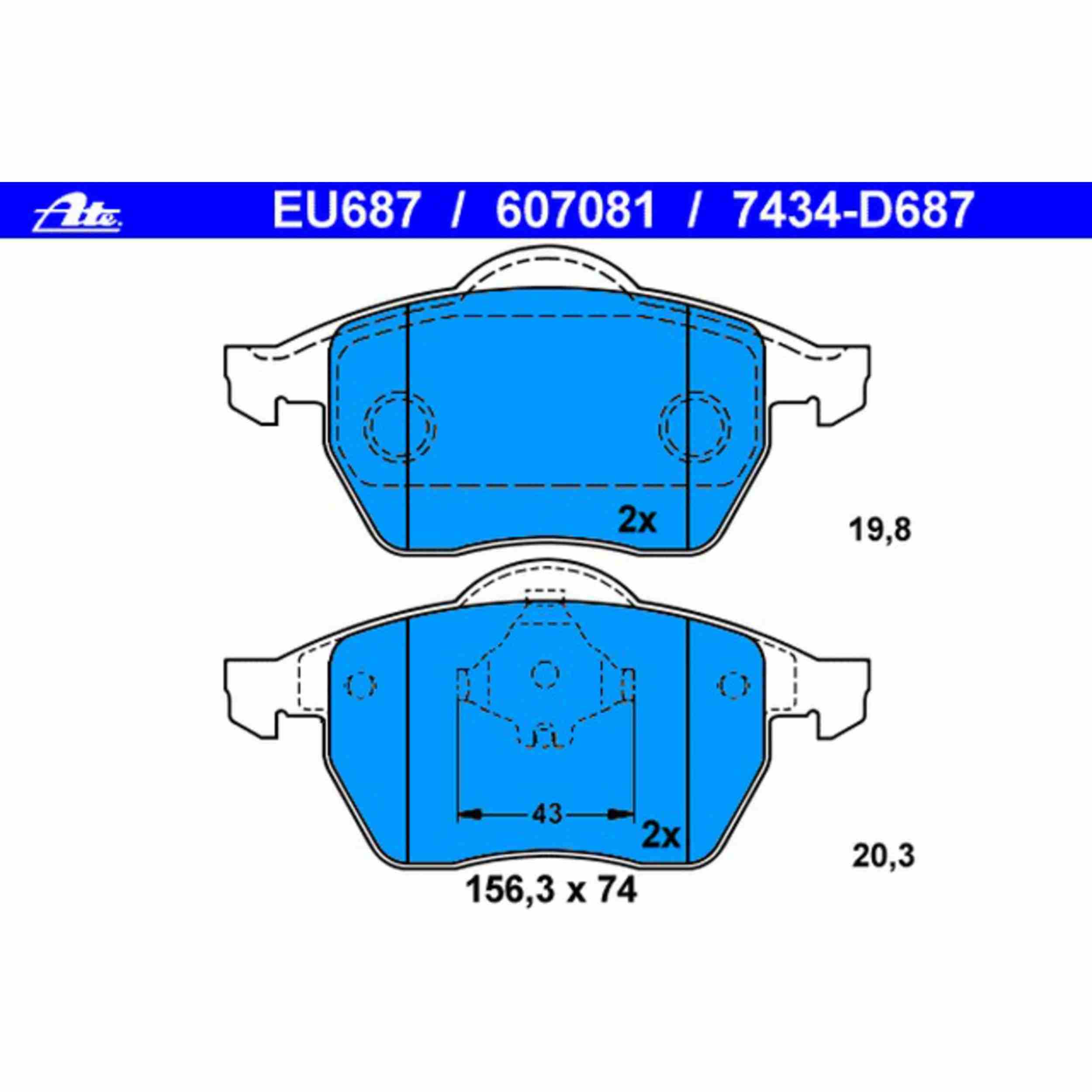 ATE Disc Brake Pad