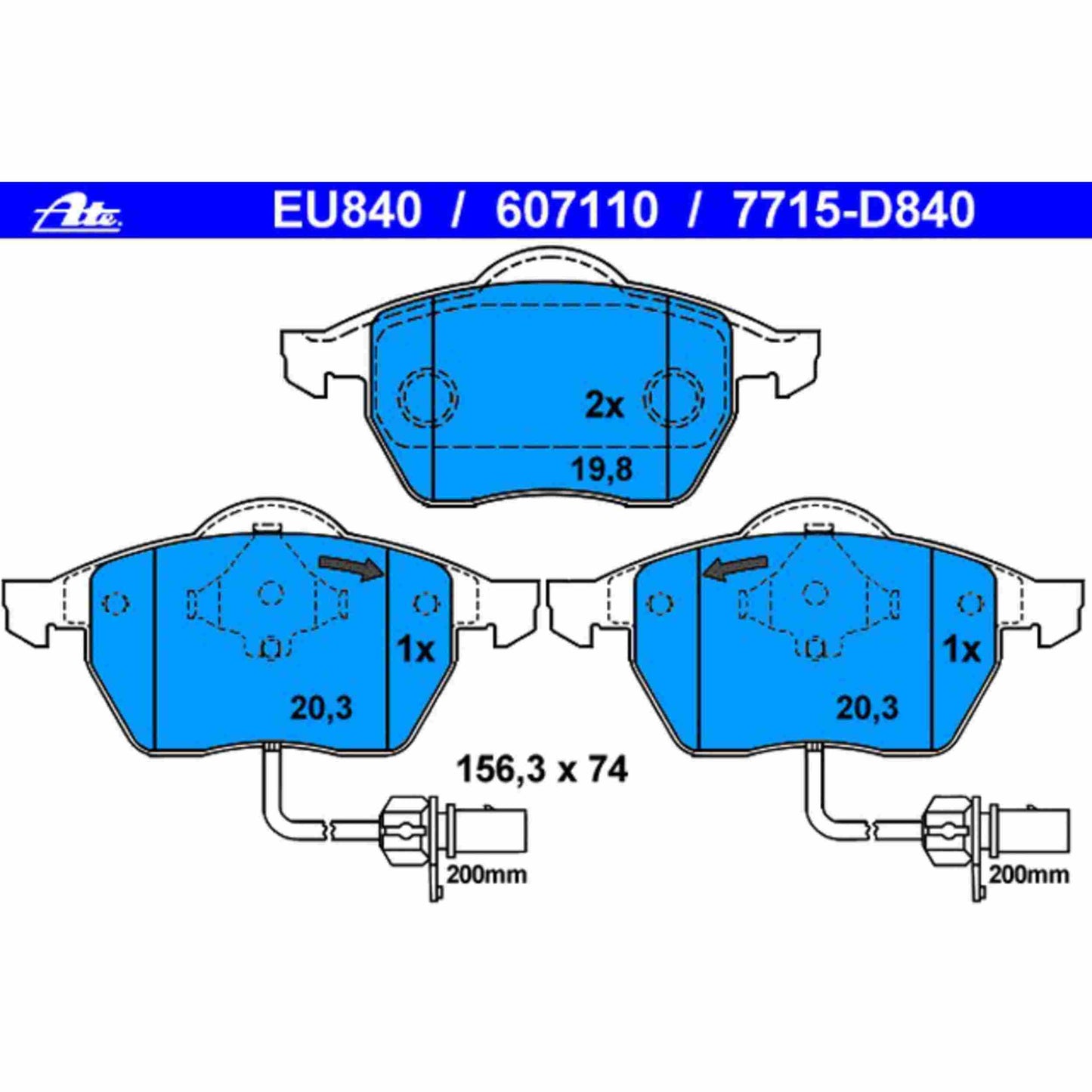 ATE Disc Brake Pad