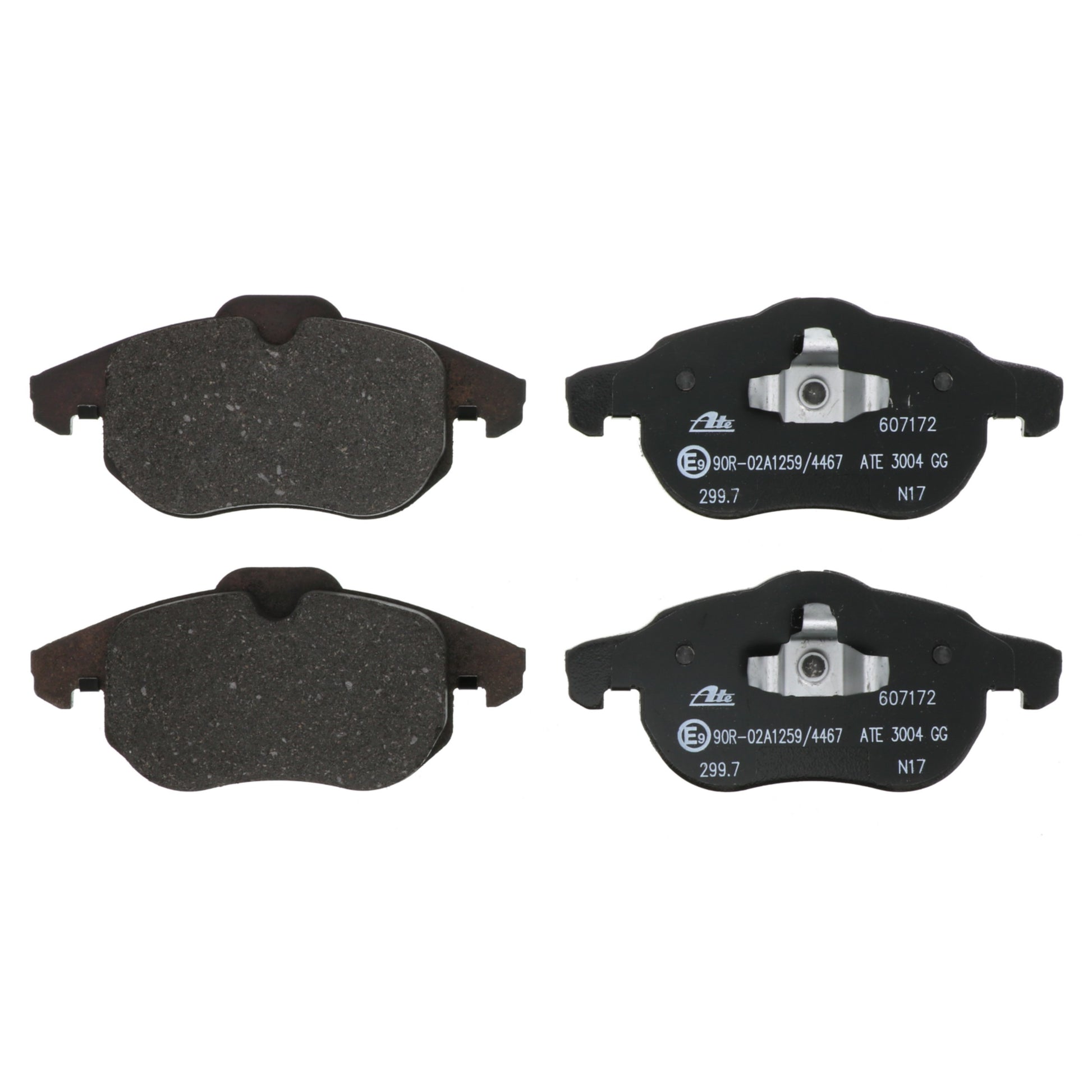 ATE Disc Brake Pad Set 607172 main image