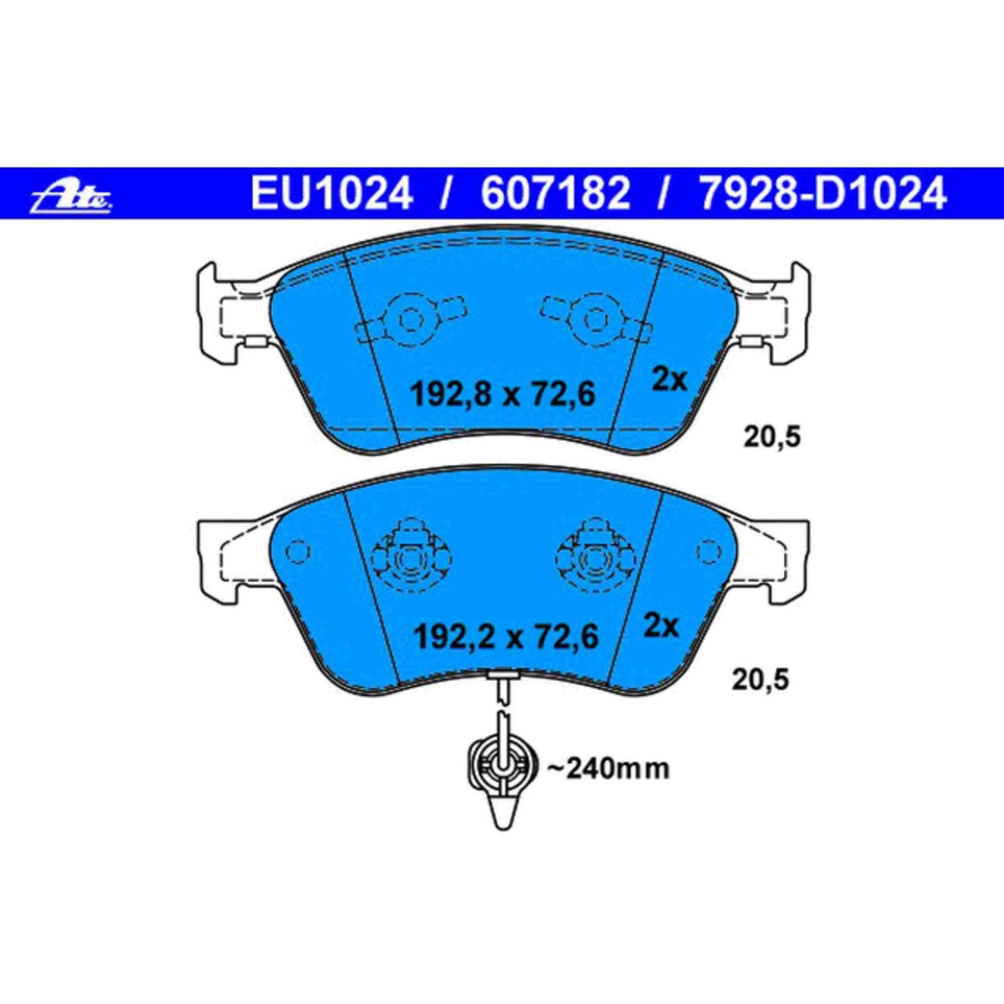 ATE Disc Brake Pad