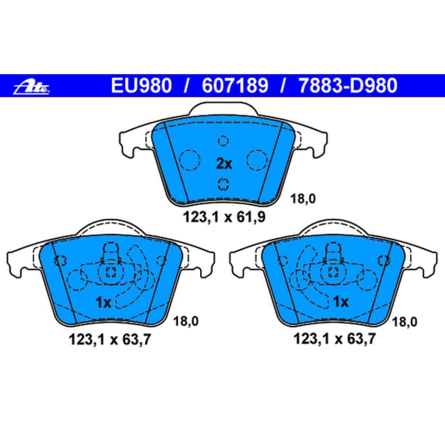 ATE Disc Brake Pad
