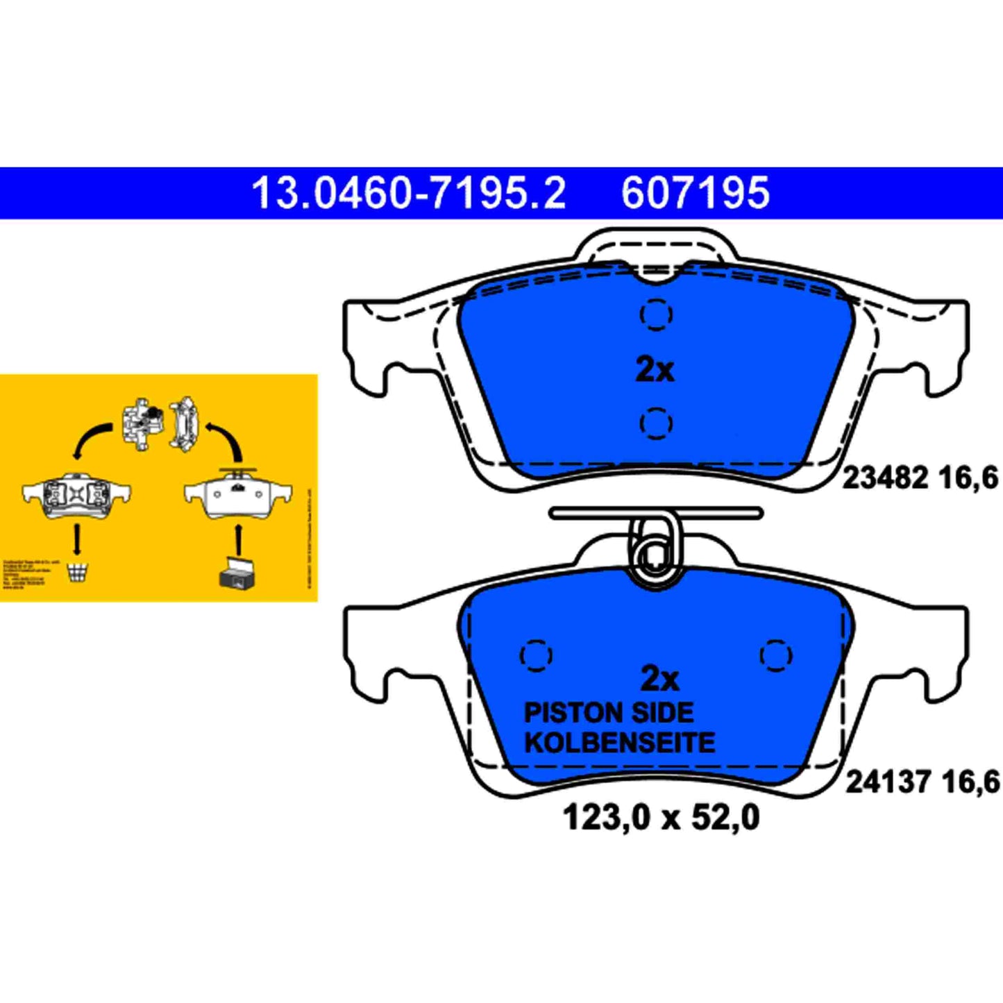 ATE Disc Brake Pad