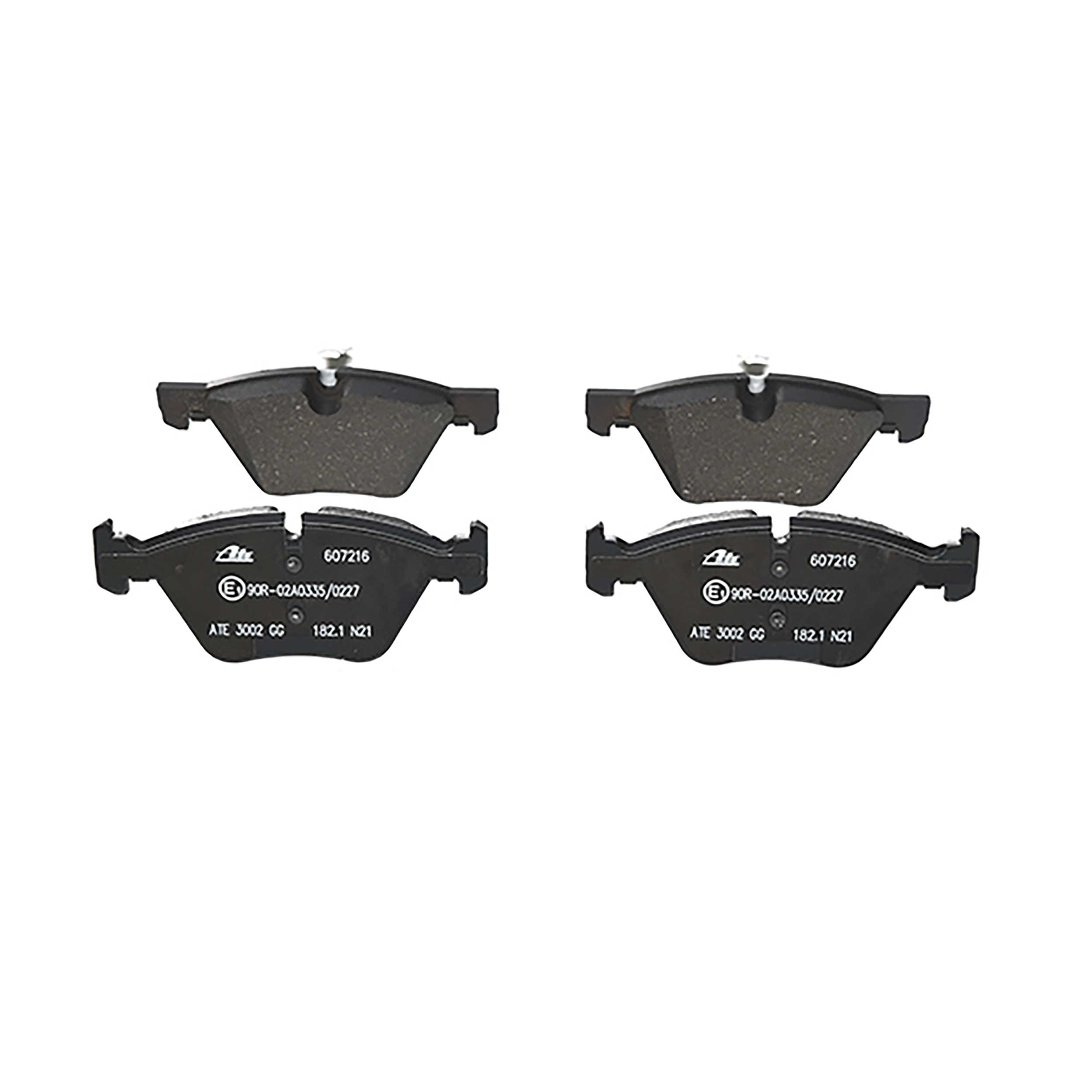 ATE Disc Brake Pad Set  top view frsport 607216