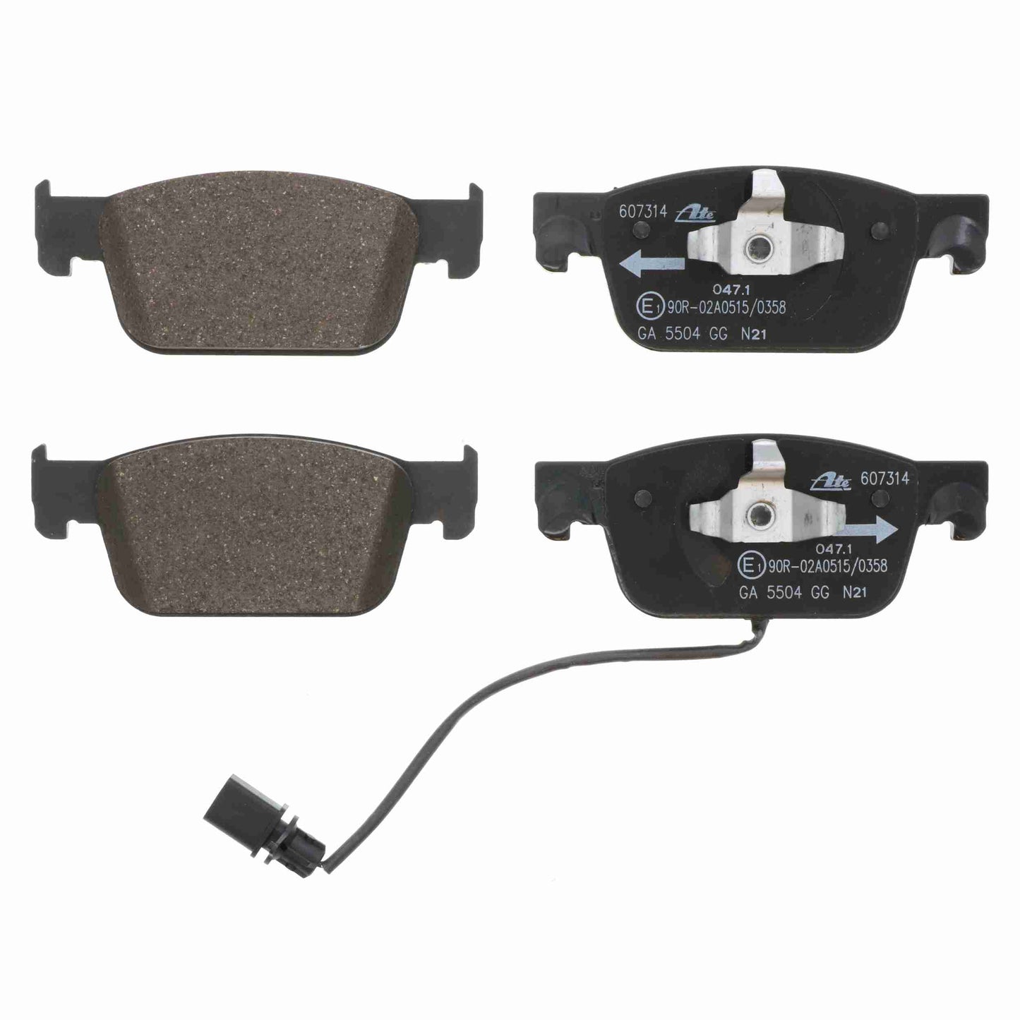 ATE Disc Brake Pad Set 607314