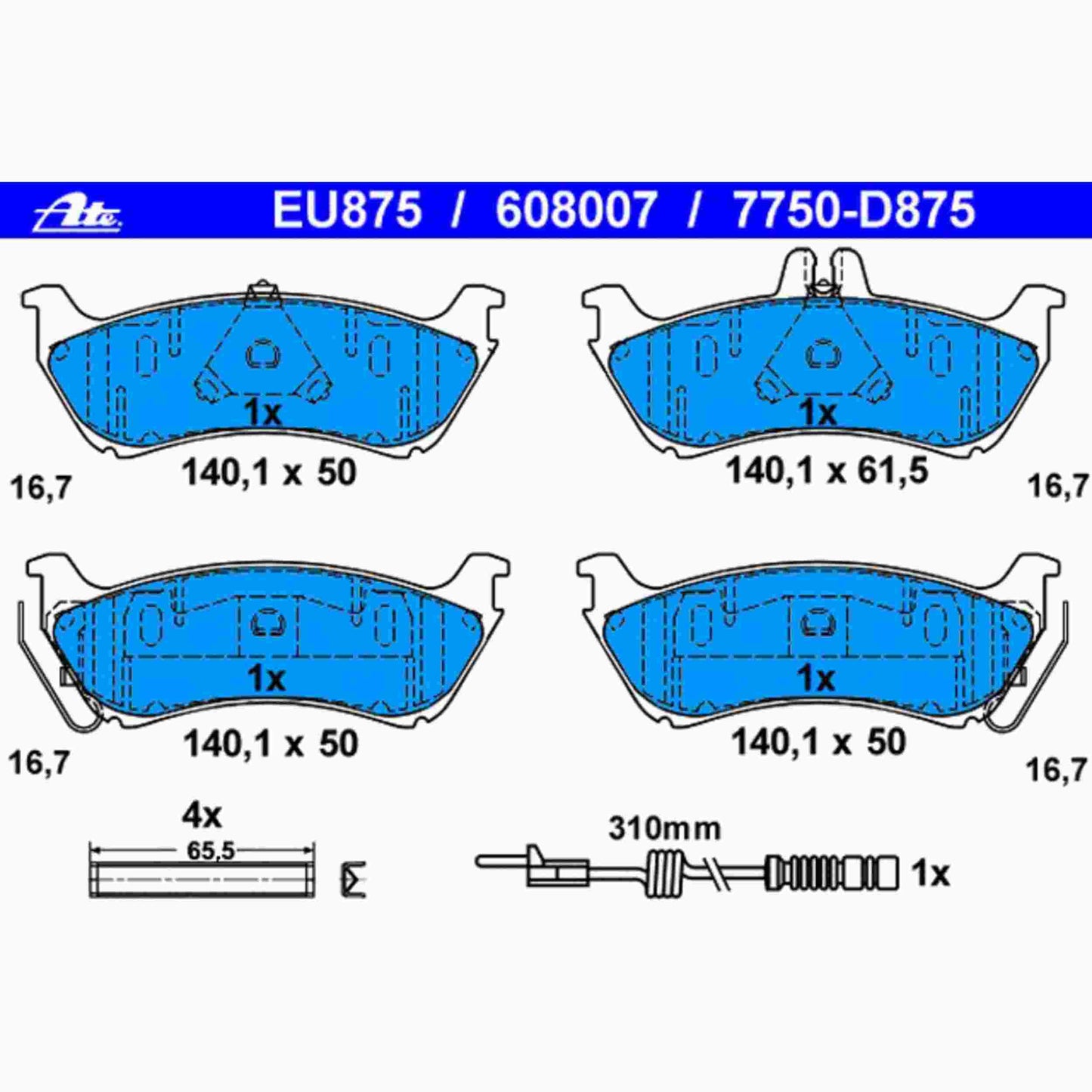 ATE Disc Brake Pad
