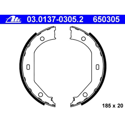 ATE Parking Brake Shoe