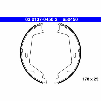 ATE Parking Brake Shoe