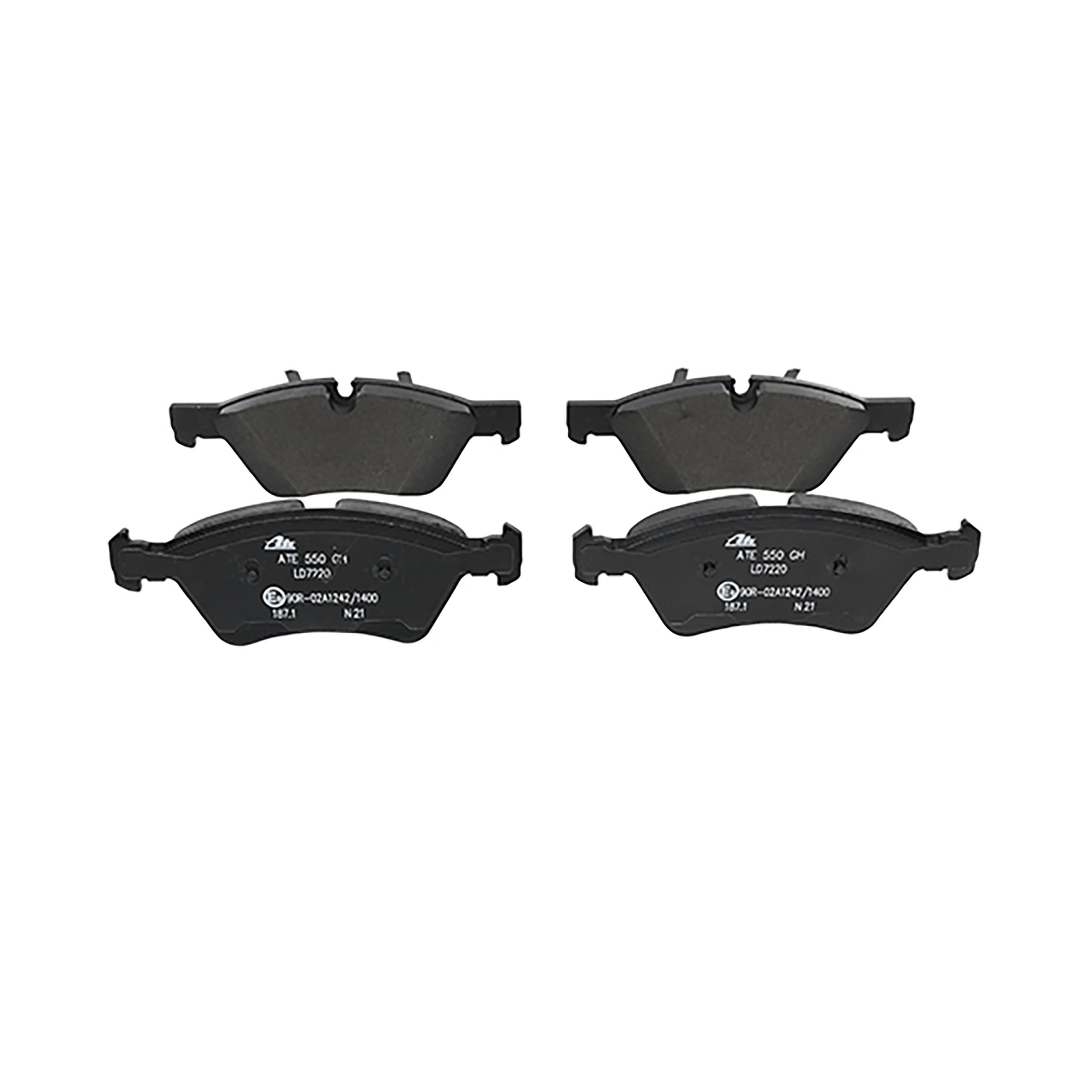 ATE Disc Brake Pad Set  top view frsport LD7220