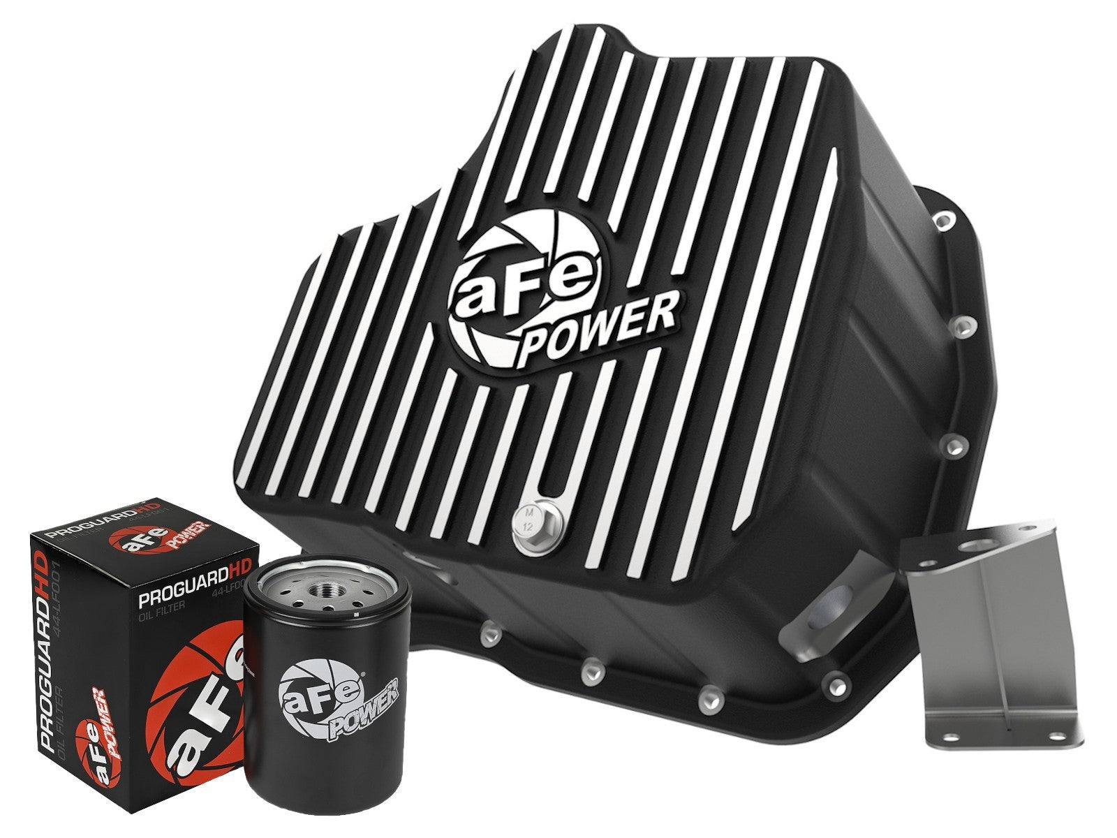 aFe Oil Pan Black  Engine Covers, Pans and Dress-Up Components Engine Oil Pans main image