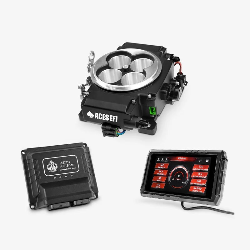 ACES FUEL INJECTION Killshot II 4bbl EFI Black Air and Fuel Fuel Injection Systems and Components - Electronic main image